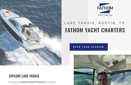 fathom yacht charters website